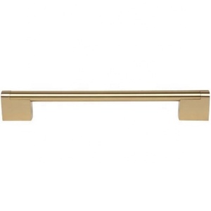 Poignée de meuble en laiton de designer, finition dorée, quincaillerie durable au design incurvé pour armoire, commode et porte - Product Image 4