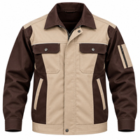Veste de travail rembourrée haute visibilité pour hommes, vêtements d'hiver réfléchissants pour hommes, poches utilitaires, fermeture éclair, vêtements de travail