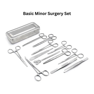 Juego de 13 Piezas para Cirugía Menor Básica con Caja de Acero Inoxidable, Instrumentos Quirúrgicos - Product Image 1
