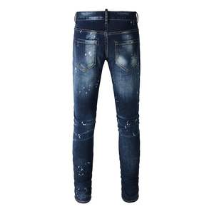 Servicio OEM, Pantalones Vaqueros Holgados con Bolsillo Lateral para Hombre / Jeans Casuales de Mezclilla para Hombre con Logotipo Personalizado de Alta Calidad - Product Image 2