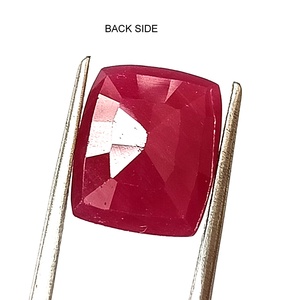 พลอยทับทิมแอฟริกันธรรมชาติสีแดงทรงคุชชั่นเจียระไน 6.85 กะรัต - Product Image 6