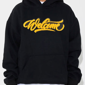 Sweat à capuche pour homme 100% coton, hiver, avec logo sur le devant - Streetwear décontracté - Product Image 3