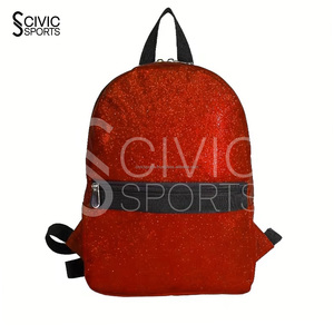 Mochila de Animadora con Tela Brillante, Logotipo Bordado, Estilo Moderno, Cierre de Cremallera, Bolsa Brillante - Product Image 4