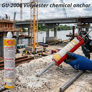 Adhésif d'ancrage en résine vinylester GU-2000 280ml pour cartouches coaxiales, pour maçonnerie et béton - Product Image 2