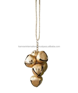Rustique Laiton Ghungroo Élégant Vintage Design Intérieur Extérieur Décor Élégant Vintage Laiton Suspendu Porte Cloche Ferme Style - Product Image 1