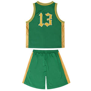 Unisex Basketball Jersey for Practice Custom Team Name & Player Name Breathable 100% Polyester Sports Team Uniform - Product Image 2