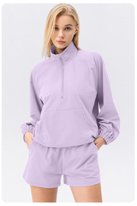 Shorts de yoga d'été respirants et à séchage rapide pour femmes, taille élastique, 100 % coton, couleur unie, pour le tennis, le sport et la course à pied - Product Image 5