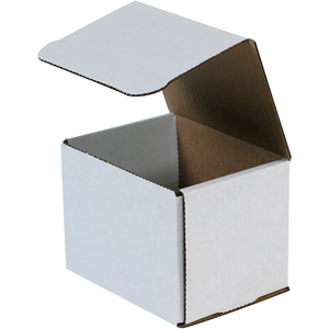 Caja de correo blanca de 3 capas, 5 x 5 x 2 pulgadas, caja de embalaje corrugada para envíos de comercio electrónico y uso minorista - Product Image 3