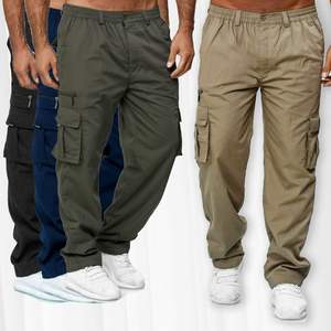 2025 Wholesale Custom New Designs <b>Men's</b> High Street Style 100% Cotton Tactical Straight Leg <b>Camo</b> <b>Cargo</b> Trousers Side Pockets - Product Image 5
