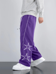 Customized Men's Pants High Quality Trending Streetwear Side Button <b>Jogger</b> Sweatpants Cotton Baggy Sweat Pants for Men's Trouser - Product Image 4