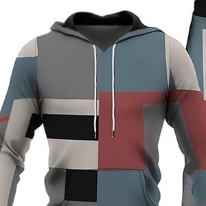 Ensemble de jogging pour homme à séchage rapide, sweat à capuche à manches longues et pantalon de jogging - Product Image 5