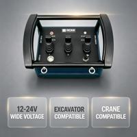 Control Remoto Hidráulico Proporcional Inalámbrico con 3 Joysticks, Impermeable y Antiinterferencias para Camiones Bomba de Concreto