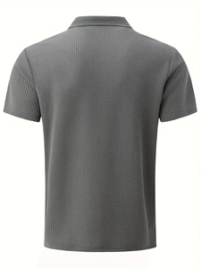 Camiseta de Hombre Transpirable de Algodón/Bambú de Punto Sólido con Manga Corta, Duradera, de Secado Rápido, Moda Sostenible en Tendencia - Product Image 6