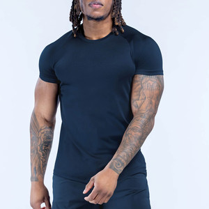Top Selling OEM Custom Logo Navy Gym Training Summer <b>Men</b>’s T-<b>Shirt</b> Breathable Lightweight Fabric Compression T <b>shirts</b> For <b>Men</b> - Product Image 1