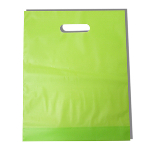 Venta al por mayor de lujo duradero reutilizable HDPE/LDPE troquelado bolsas de fuelle impreso personalizado PE embalaje hecho Vietnam fábrica para supermercado - Product Image 1