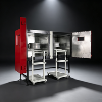 Four de cuisson industriel 16KW pour le chauffage de jantes automobiles avec machine de peinture en poudre séparée, contrôle de température 0~280°C