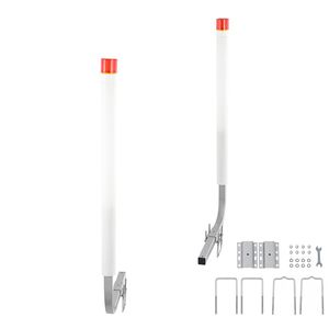 2 Pezzi Pali Guida per Rimorchi di Barche e Moto d'Acqua da 40 Pollici con Luci LED, in Acciaio ad Alta Durezza e PVC, 2 Pezzi Guide per Rimorchi - Product Image 5