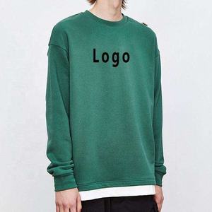 Streetwear Oversized 100% Cotton Heavyweight SweatShirt with Embroidery Summer Men’s Fleece Hoodie with Silk Screen Printing - Product Image 3