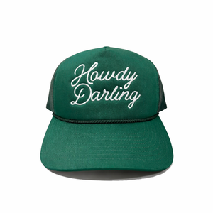 OEM personnalisé votre propre conception broderie classique camionneur chapeaux de haute qualité Gorras haut profil vert foncé camionneur chapeaux maille - Product Image 1