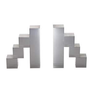 Serre-livres en métal durables, parfaits pour contenir de grands livres, des dossiers et des magazines dans un bureau moderne et une décoration intérieure. - Product Image 5