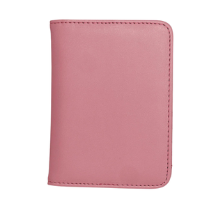 AKA Passport <b>Holder</b> Pink & Green Faux Leather Travel Passport <b>Wallet</b> with Card Slots and Embossed Crest AKA Access - Product Image 2