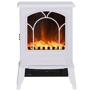 Chimenea Eléctrica Moderna con Efecto de Llama LED, Pantalla de Vidrio y Metal Integrada, para Hogar y Hotel, Disponible con Enchufe Tipo AU/US - Product Image 4