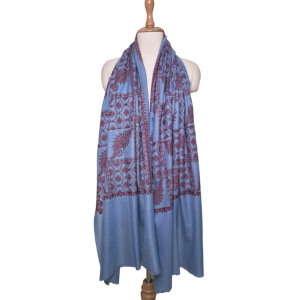 Bufanda/Pashmina de Cachemira 100% Personalizable BENEDETTO, Chal de Lujo para Mujer, Calentador de Cuello Bordado, Tradicional y Elegante - Product Image 2