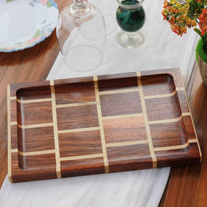 Partyware Célébration Gâteaux Présentoir Plateau Longue Durée Bonne Qualité Plateaux De Service En Bois Avec Des Conceptions OEM ODM - Product Image 1