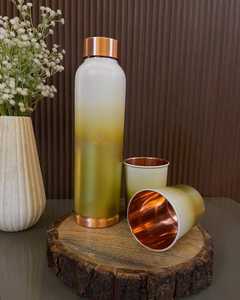 Premium Quality New Design Eco-Friendly Copper Full Etching Water <b>Bottle</b> 500ml Customized Home Office Use Wholesale Price Indian - Product Image 5
