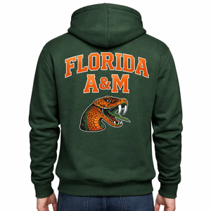 เสื้อฮู้ด FAMU Legacy Premium แบบสั่งทำพิเศษ ผ้าฝ้าย 100% ปักชื่อและหมายเลขได้ตามต้องการ ออกแบบเองได้ มหาวิทยาลัยฟลอริดา เอเอ็ม รัตเทลเลอร์ส - Product Image 2