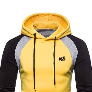 เสื้อมีฮู้ดกีฬาของผู้ชายสีทึบเสื้อมีฮู้ดกีฬาแฟชั่นเข้ารูประบายอากาศได้ดี - Product Image 4