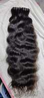 Extensions de cheveux humains indiens bruts de style birman, texture bouclée, tissage de cheveux Remy, ondulations profondes naturelles non traitées, cheveux coupés à la machine