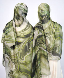 Voile en viscose léger et respirant pour femme, avec sous-bonnet assorti, couleurs personnalisables, faible MOQ – Vente en gros à chaud - Product Image 2