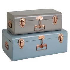 Unicorn Handicrafts European Design Metal Trunk <b>Box</b> Lock | Sustainable Durable <b>Vintage</b> Clothing Organizer Custom Capacity for - Product Image 2