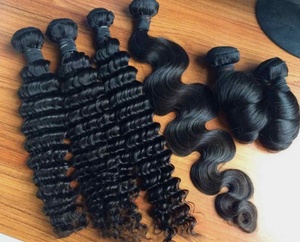 Extensiones de Cabello Humano Natural al por Mayor, Cabello Indio 100% Natural sin Procesar, Cabello Virgen Rizado Indio - Product Image 6