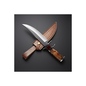 Cuchillo de Caza Profesional con Mango de Hueso, Hoja Fija de Acero Inoxidable, Cuchillo de Supervivencia para Campismo al Aire Libre - Product Image 6