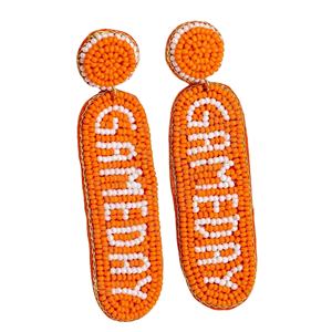 ต่างหูห้อยรูปดอกไม้ทำมือ ดีไซน์เก๋ เคลือบเงิน ประดับมุกเทียม สีแดงเลือดหมูและสีขาว สำหรับสาวๆ - Product Image 4