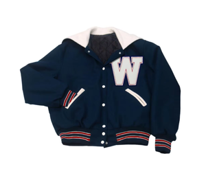 <b>Men</b> Color Block <b>Hooded</b> Bomber Jacket Quick Dry Vintage Letter Patch Zipper Closure Sporty <b>Coat</b> - Product Image 5