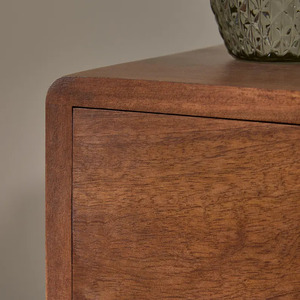 Modern Wood Nightstand End Table Bedside Cabinet Two Drawer Storage Accent Side Table Home Furniture for Bedroom - Product Image 6