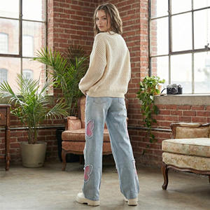 Jeans Rectos de Mezclilla Personalizados para Mujer, de Alta Calidad, Transpirables, Estilo Y2K, Hip Hop, Streetwear, Corte Holgado, para Hombre 2026 - Product Image 6