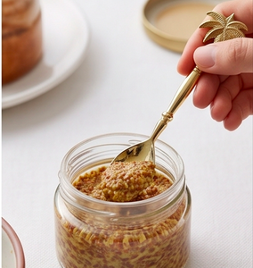 Ensemble de cuillères à thé fini or avec manche en ananas Ustensiles élégants et élégants Parfait pour le thé, le café, les repas et les cadeaux - Product Image 3