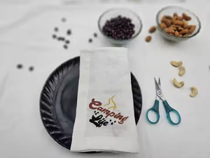 Servilletas de Lino Blancas con Diseño de Bordado Personalizado para Hoteles, Restaurantes, Bodas, Fiestas, Cenas y Decoración de Mesas para Eventos - Product Image 3