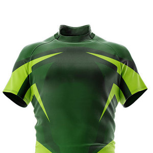 Uniforme de Rugby de Manga Corta con Estampado Digital Personalizado al por Mayor, Uniforme de Fútbol de Rugby de Malla de Alta Calidad - Product Image 4