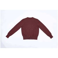 Cardigan Femme Style Chinois ODM OEM, Tricot Fin Tendance Col Rond Manches Longues 100% Laine Mérinos Anti-Plis Automne