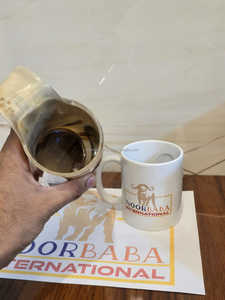 Durable Buffalo Horn Viking Horn <b>Mug</b> Engraved Thor Hammer Natural Crafts for Christmas and <b>Easter</b> Celebrations Animal Style - Product Image 2