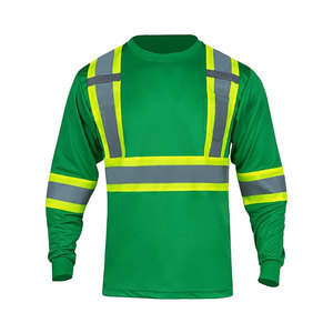 <b>Long</b> <b>Sleeve</b> High Visibility Workwear Breathable Fabric Reflective Detail Comfortable Fit For Worksite Crews Safety Shirt - Product Image 1