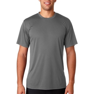 Unisex High Quality Polyester T-Shirts Customise <b>Logos</b> For Men Wholesale Plain Men's T-Shirts Regular Fit Solid Jersey Polyester - Product Image 1
