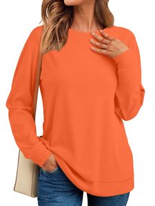 Sweat-shirt pour femme à col rond et manches longues, respirant, léger, de haute qualité, prix de gros, service OEM, prix abordable - Product Image 2