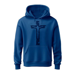 Sweat-shirt à capuche vert pour homme DAIZEN STAR, en polaire polyester, décontracté, coupe classique, avec poche avant, grande taille - Product Image 4