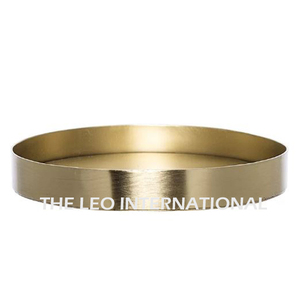 Plateau de service en aluminium fini argenté au design classique et créatif pour la décoration de table de mariage, durable et à prix raisonnable - Product Image 4